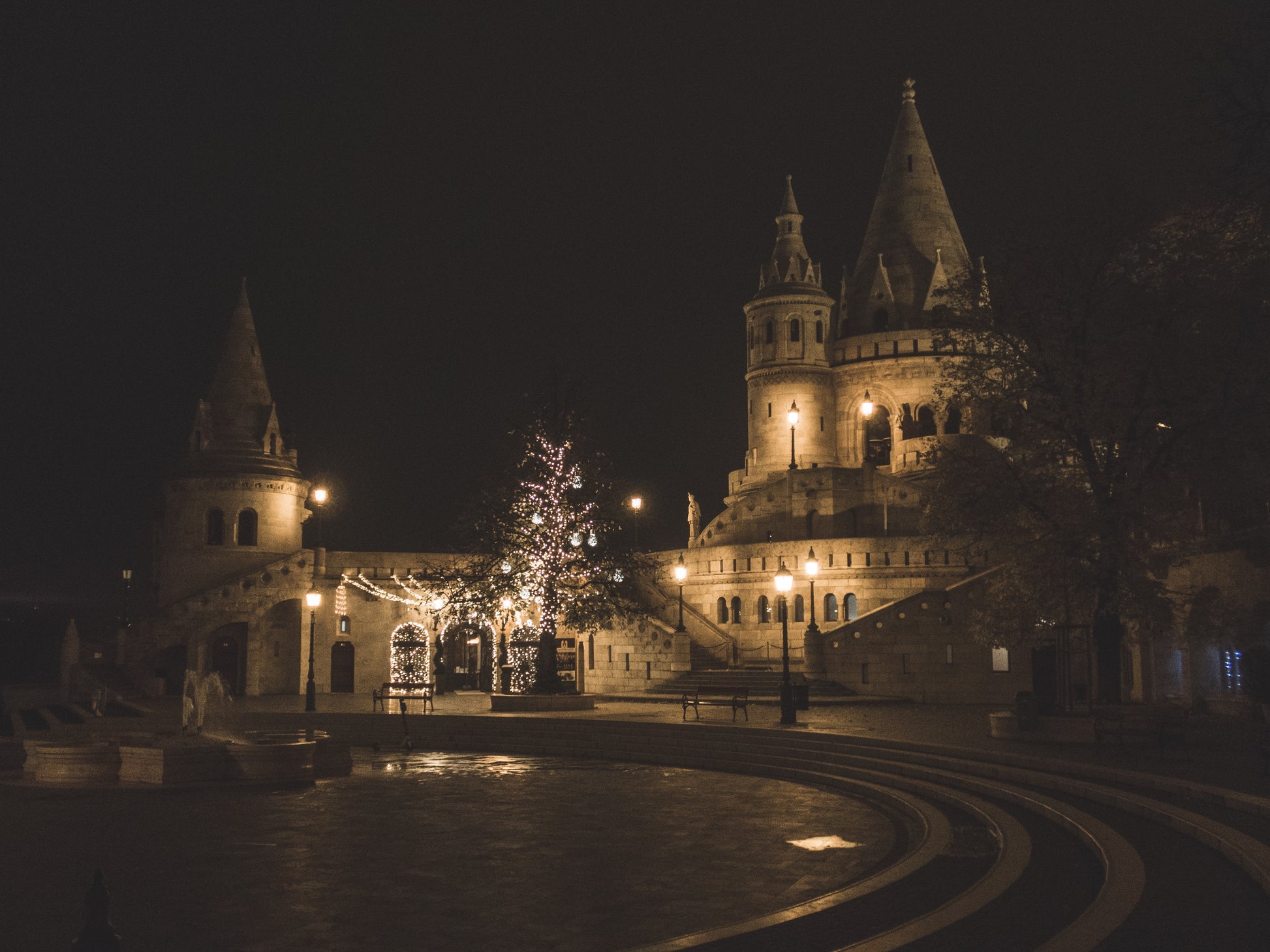 匈牙利-布達佩斯-自助-旅行-布達城堡-漁人堡-漁夫堡-夜景